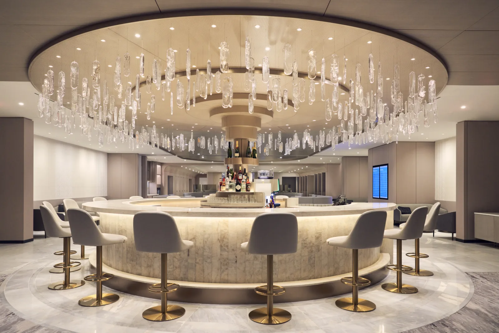American AAdvantage lounge interior, illustrating context for the Gold article.