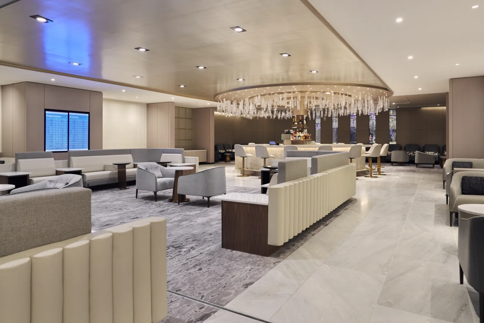 American AAdvantage lounge interior, illustrating context for the Platinum article.