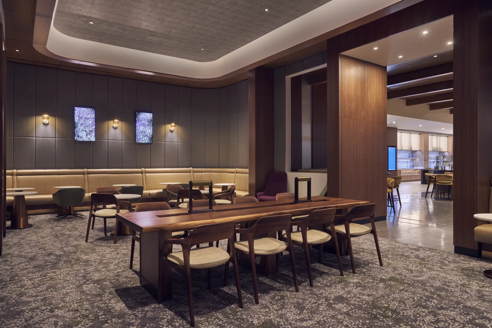 Soho Lounge interior at JFK, illustrating how airline status sits inside broader coalition loyalty propositions.