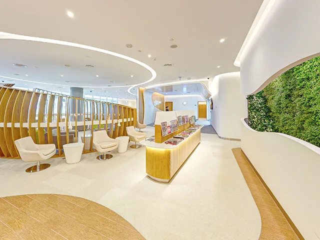 Virgin Atlantic lounge interior, illustrating context for the Silver article.