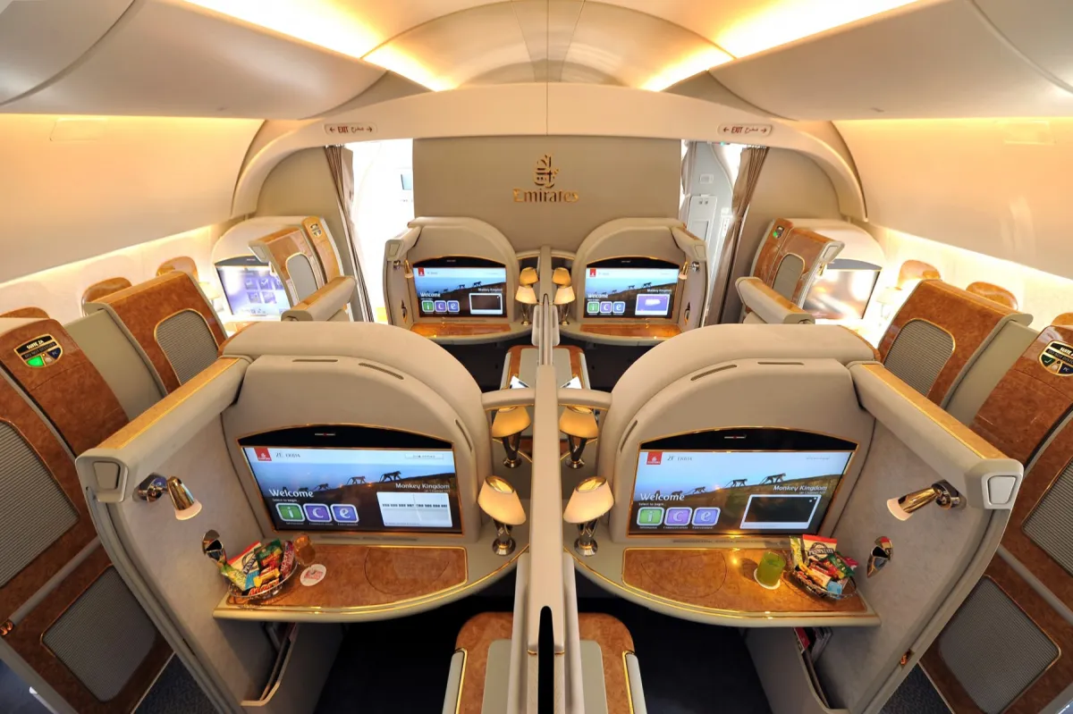 Emirates Skywards first-class cabin, illustrating context for the Platinum article.