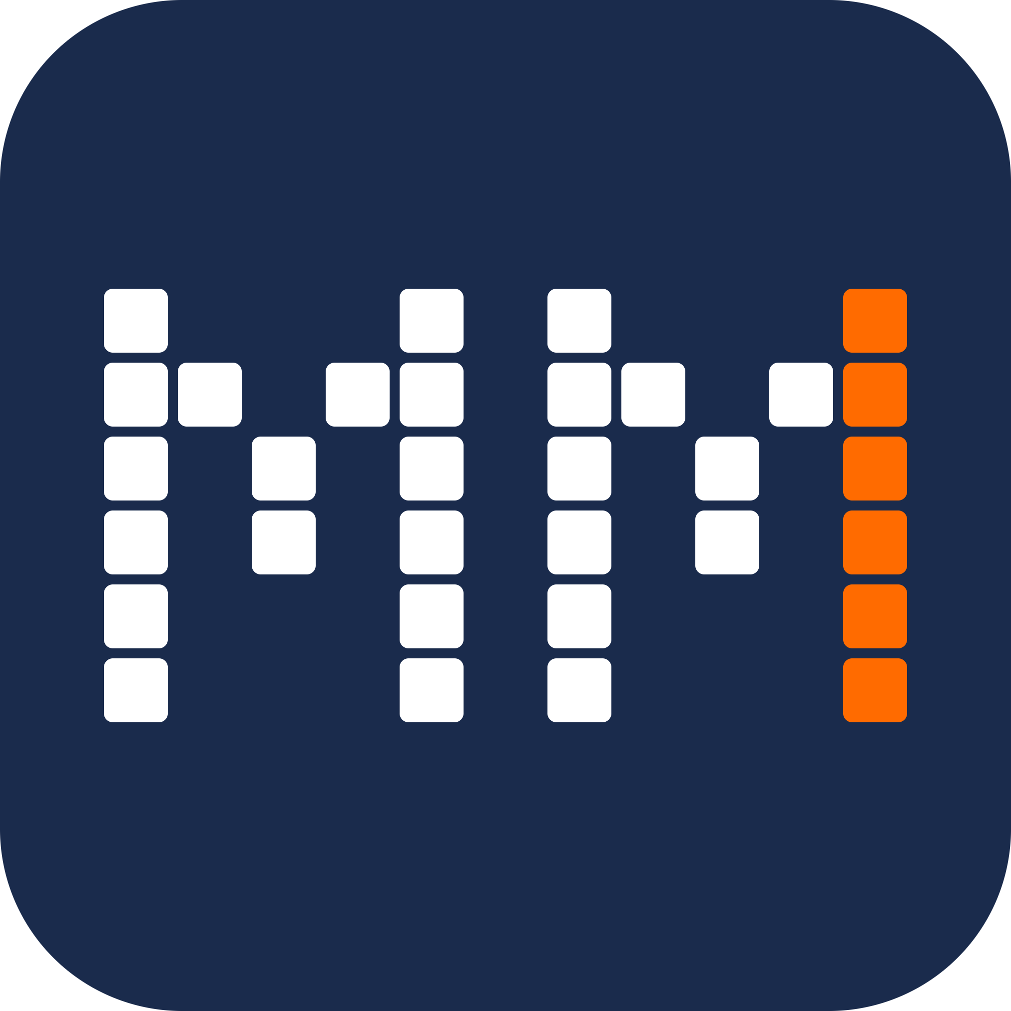 Miles Mosaic logo mark, square
